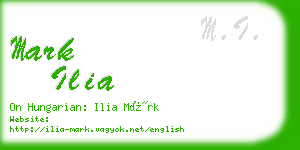 mark ilia business card